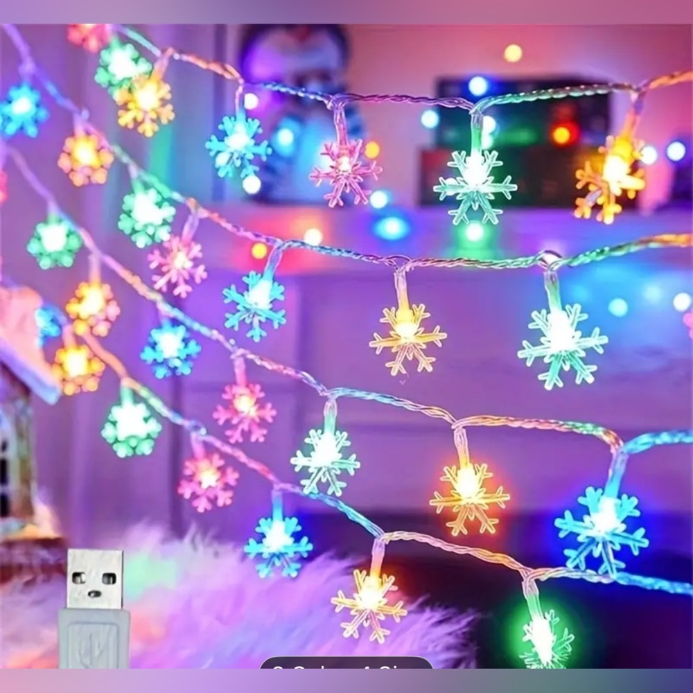 Snowflake lights - Picture 2 of 5